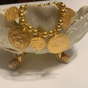 Frances Valentine Gold Charm Statement Bracelet